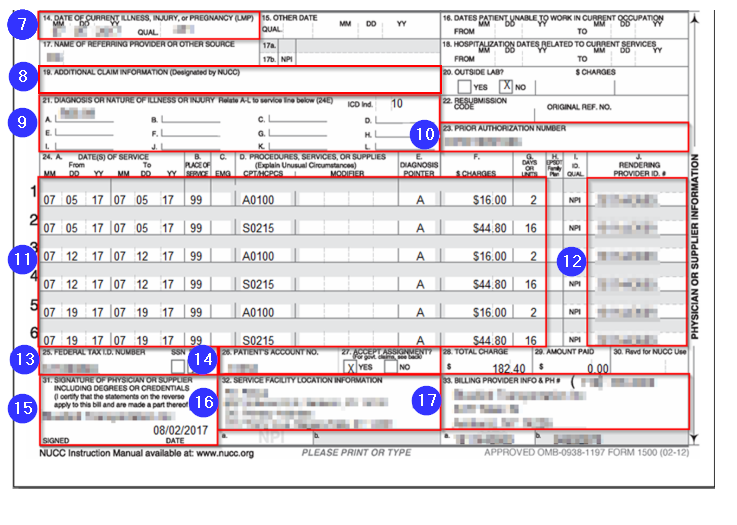 Generating CMS 1500 Forms